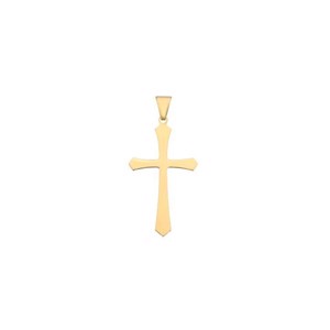 Goldanhänger mit Kreuz aus 8-14 Karat - Klein